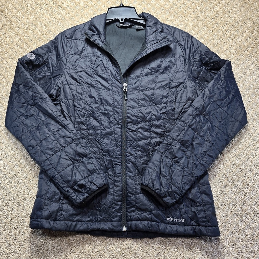 Marmot Large dark Navy PrimaLoft Insulated Jacket Lightweight Full Zip Quilted